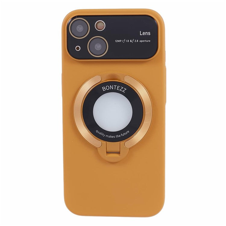 VOERO Kickstand Cover for iPhone 14 Case Anti-Drop Hard PC Phone Case Compatible with MagSafe - Khaki