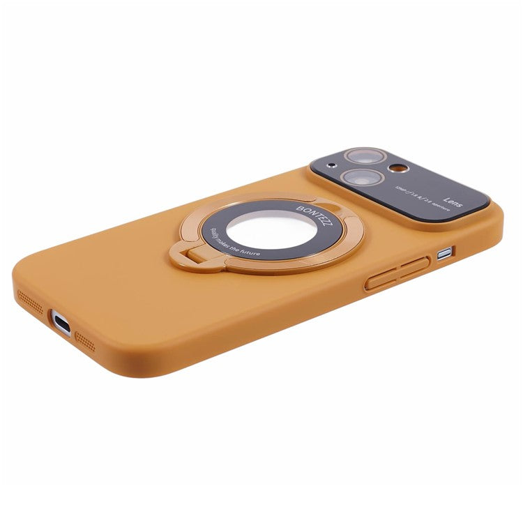 VOERO Kickstand Cover for iPhone 14 Case Anti-Drop Hard PC Phone Case Compatible with MagSafe - Khaki