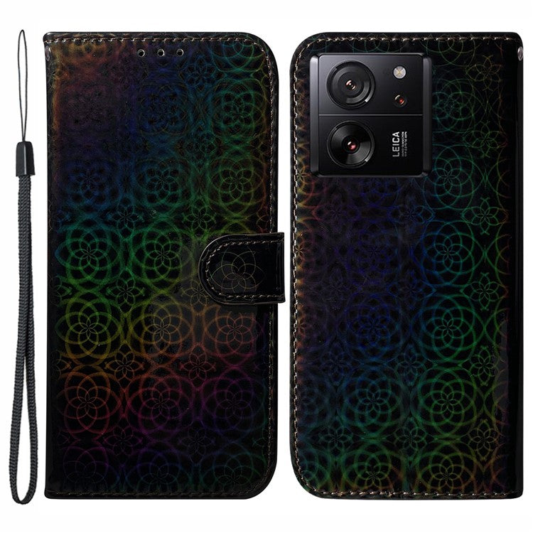 For Xiaomi 13T / 13T Pro / Redmi K60 Ultra Leather Case Stand Wallet Phone Cover - Black