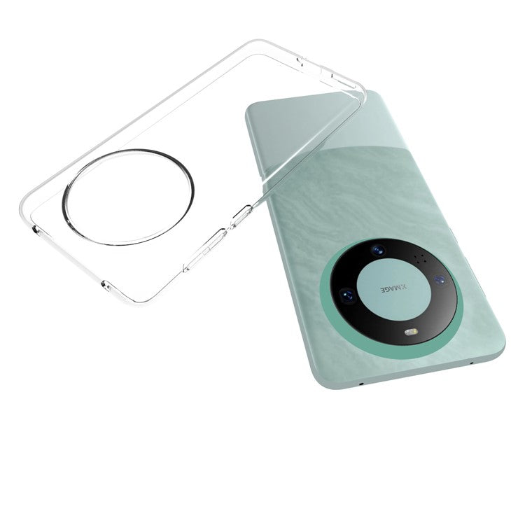 10Pcs  /  Pack For Huawei Mate 60 Case Phone Cover Inner Watermark-Free Texture Soft TPU Phone Shell