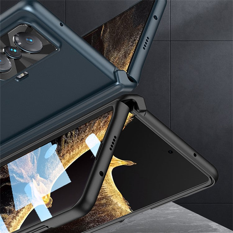 GKK For Honor Magic Vs 5G Case Magnetic Hinge Kickstand PC Cover with Tempered Glass Screen Film - Green
