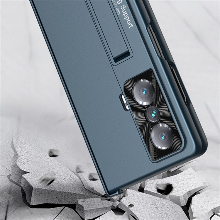 GKK For Honor Magic Vs 5G Case Magnetic Hinge Kickstand PC Cover with Tempered Glass Screen Film - Green
