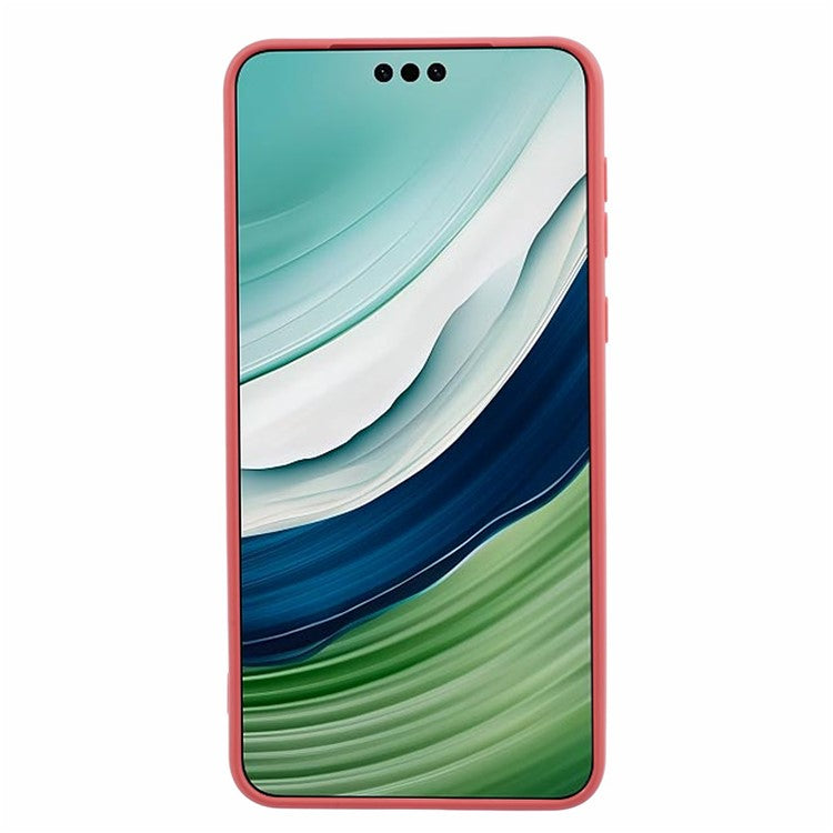 For Huawei Mate 60 Pro+ Slim Case Shockproof Cell Phone TPU Cover - Red