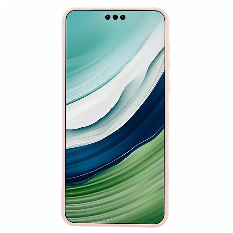 For Huawei Mate 60 Pro+ Slim Case Shockproof Cell Phone TPU Cover - Pink