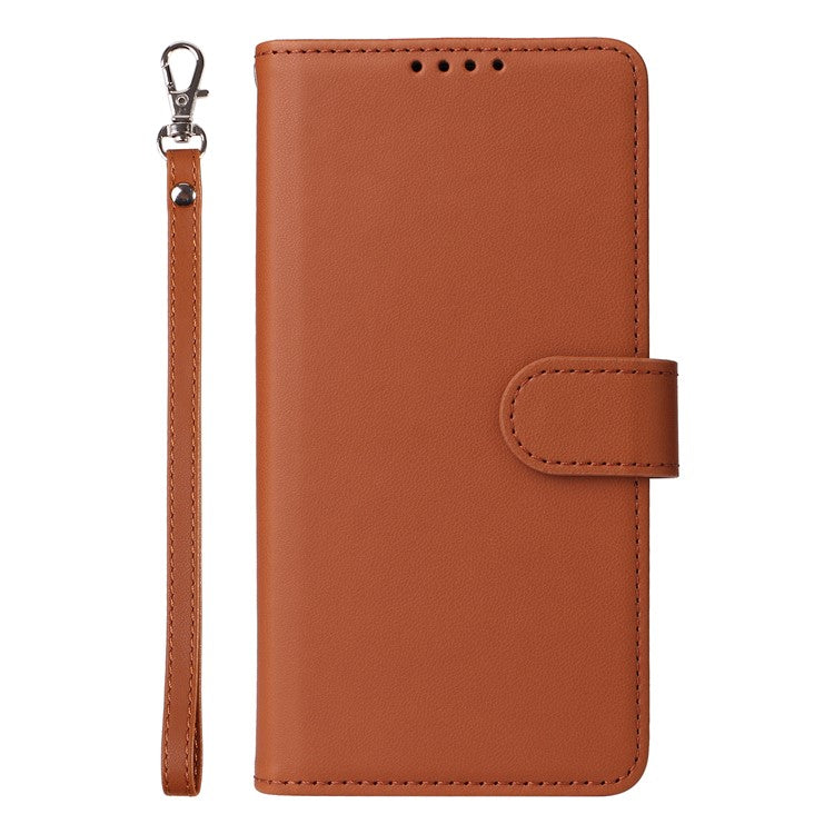BETOPNICE 005 For iPhone 14 Plus Case Detachable 2-in-1 PU Leather Folio Flip Mobile Phone Shell - Brown