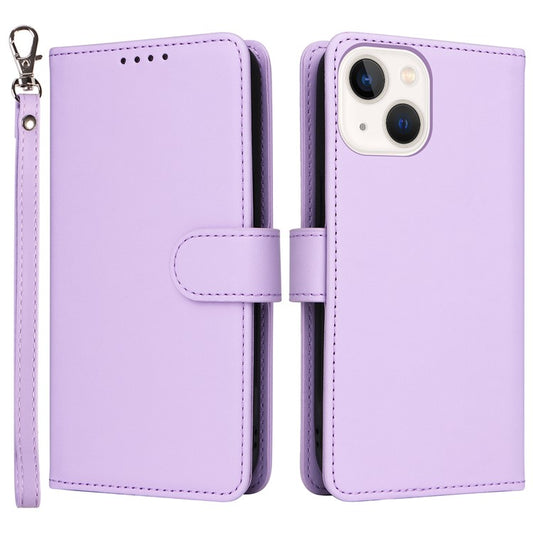 BETOPNICE 005 For iPhone 14 Plus Case Detachable 2-in-1 PU Leather Folio Flip Mobile Phone Shell - Purple