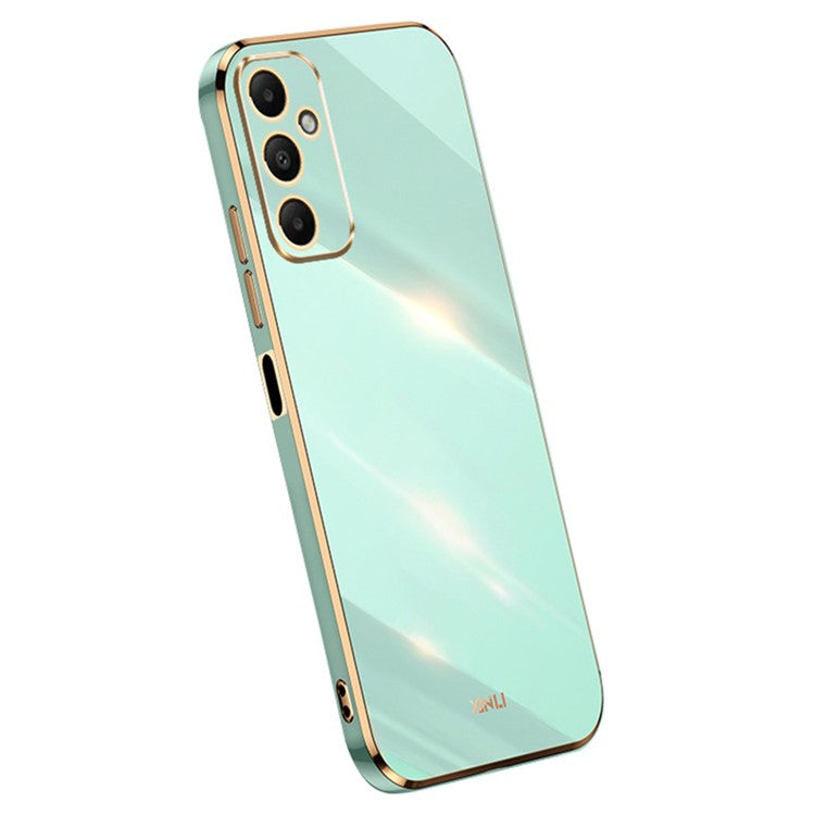 XINLI For Samsung Galaxy A05s 4G Cover Electroplated Drop-proof TPU Phone Case - Cyan