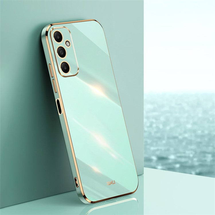 XINLI For Samsung Galaxy A05s 4G Cover Electroplated Drop-proof TPU Phone Case - Cyan