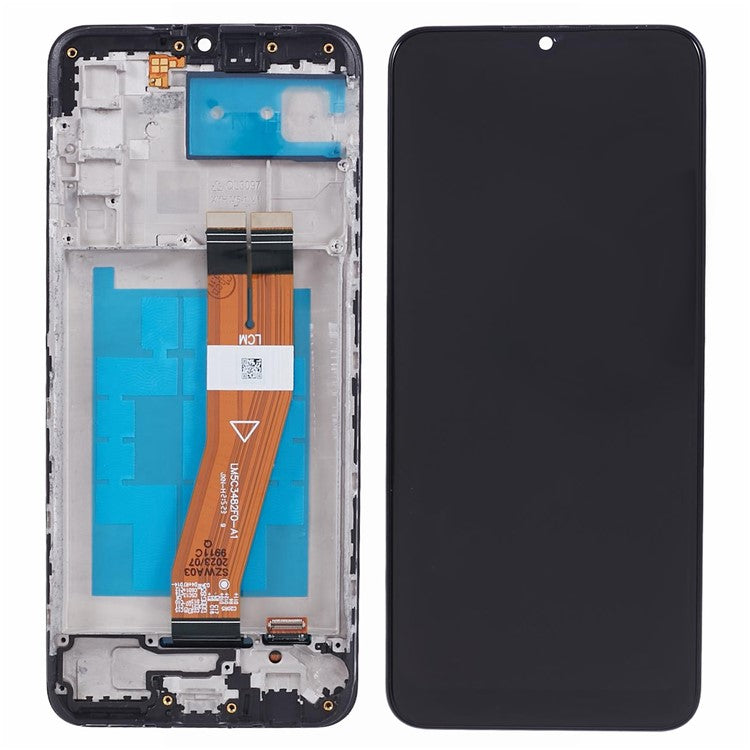 For-Samsung-Galaxy-A02s-A025-(166.5x75.9x9.2mm)-Grade-C-LCD-Screen-and-Digitizer-Assembly-+-Frame-(without-Logo)