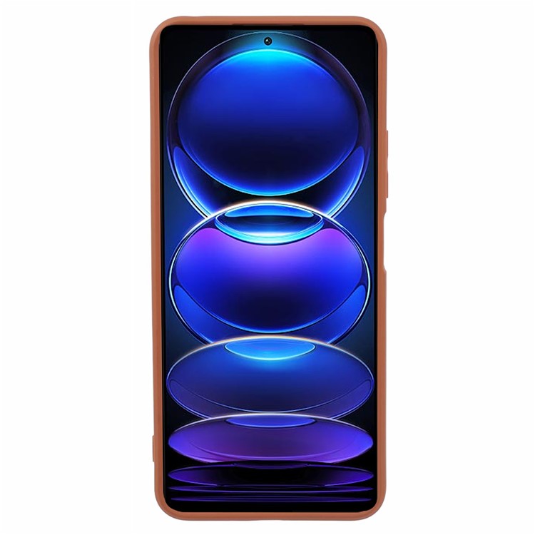 YX Series For Xiaomi Redmi Note 12 Pro 5G Phone Case Soft TPU Slim Back Cover (Precise Cutout) - Brown