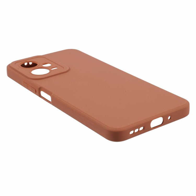 YX Series For Xiaomi Redmi Note 12 Pro 5G Phone Case Soft TPU Slim Back Cover (Precise Cutout) - Brown