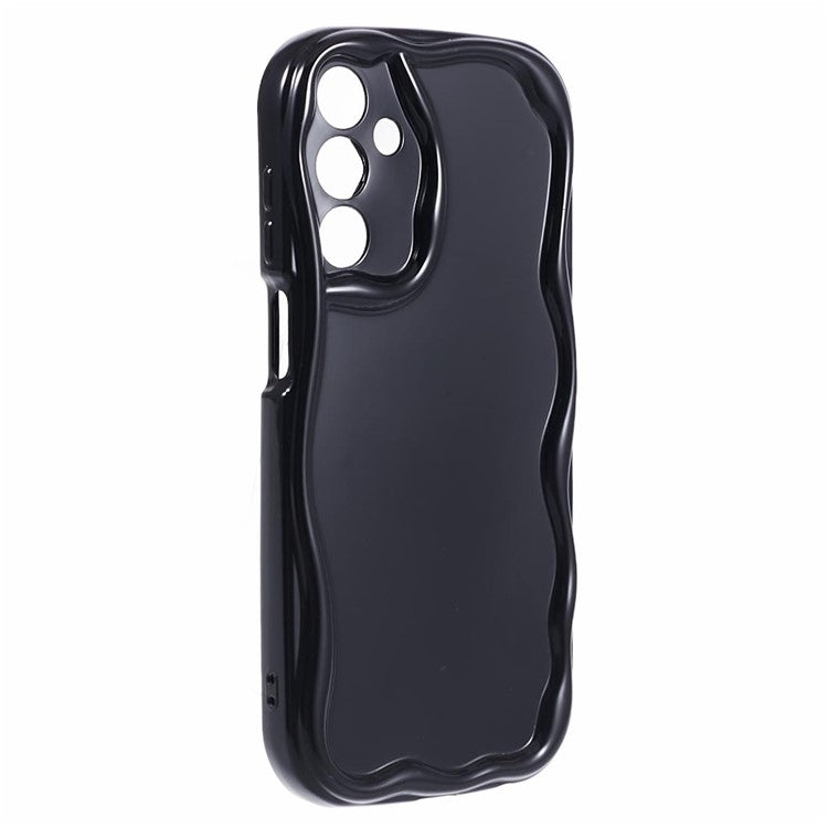 YX Series For Samsung Galaxy A15 5G Case Creative Shockproof TPU Cover (Precise Cutout) - Black