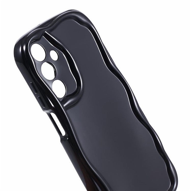 YX Series For Samsung Galaxy A15 5G Case Creative Shockproof TPU Cover (Precise Cutout) - Black
