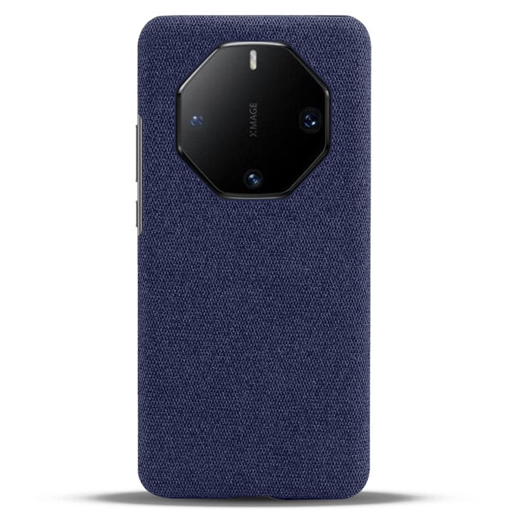 For Huawei Mate 60 RS Ultimate Phone Case Cloth+PC Cushion Cover - Blue