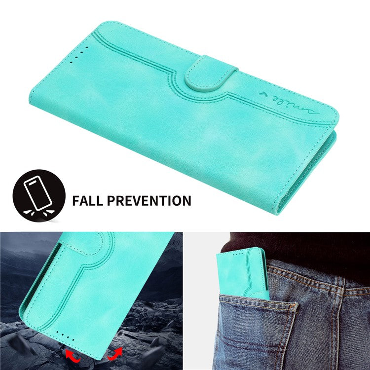 YX0030 For Samsung Galaxy A05 4G Case Wallet Full Protection Phone Cover - Baby Blue