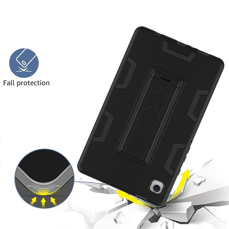 For Samsung Galaxy Tab A9 Protective Cover Shockproof Kickstand Tablet Case - All Black