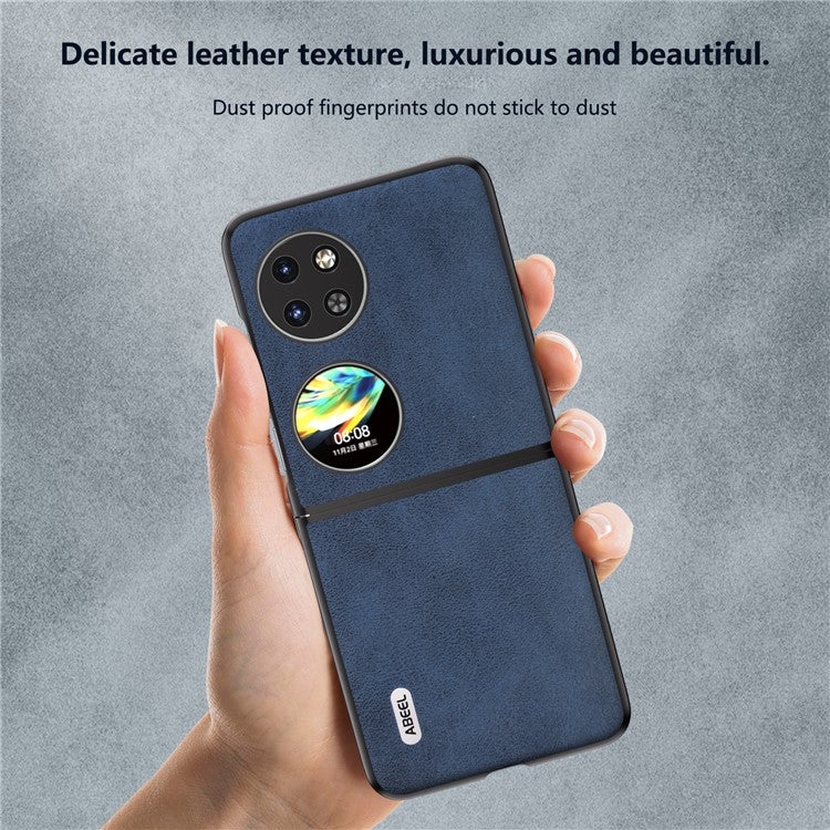 ABEEL For Huawei Pocket 2 Phone Case PU Leather+PC Anti-Scratch Cover - Blue