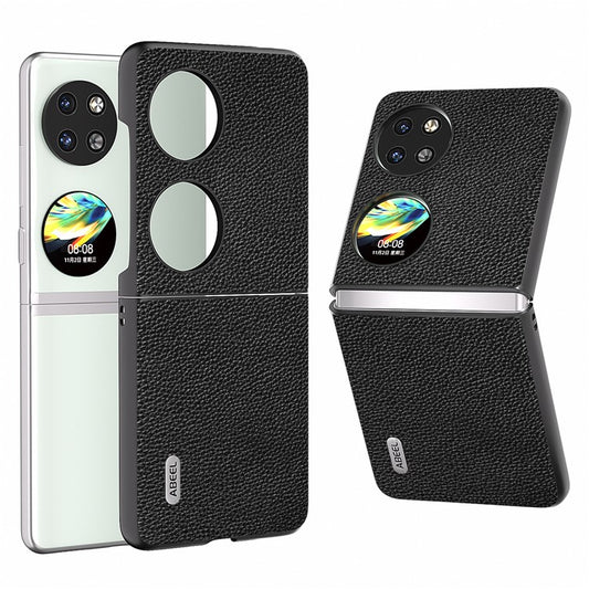 ABEEL For Huawei Pocket 2 Phone Case Litchi Texture Non-Slip Cover - Black
