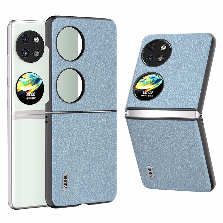 ABEEL For Huawei Pocket 2 Phone Case Litchi Texture Non-Slip Cover - Baby Blue