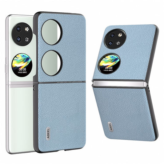 ABEEL For Huawei Pocket 2 Phone Case Litchi Texture Non-Slip Cover - Baby Blue