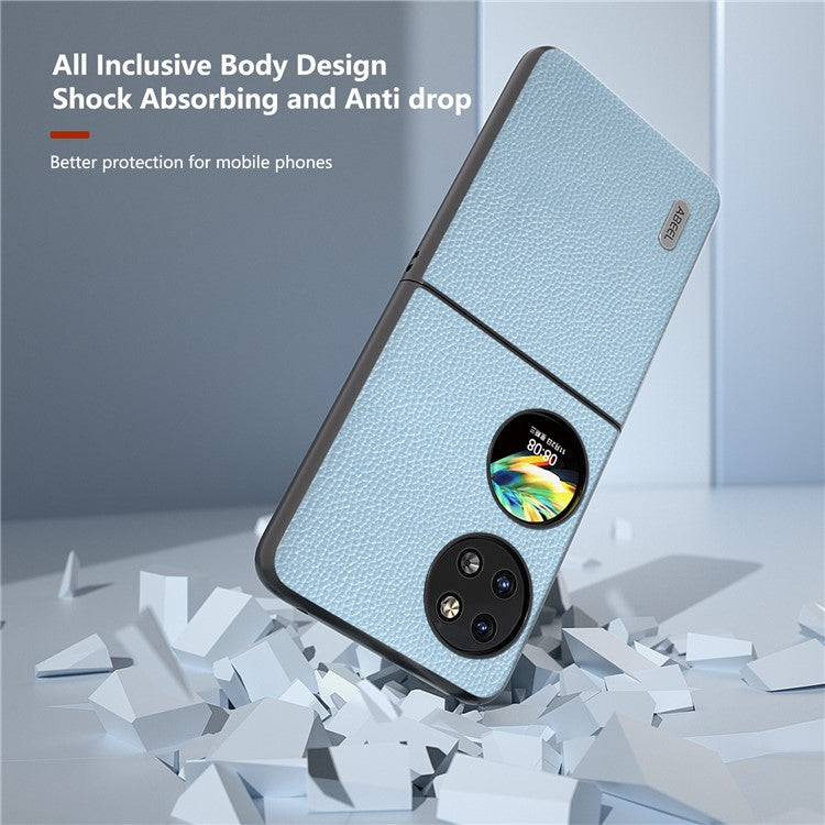 ABEEL For Huawei Pocket 2 Phone Case Litchi Texture Non-Slip Cover - Baby Blue