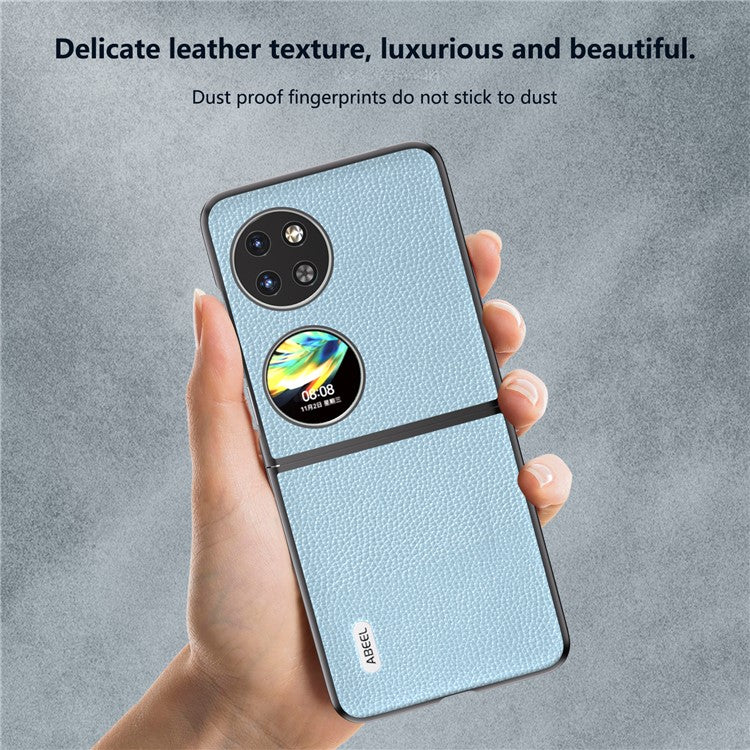 ABEEL For Huawei Pocket 2 Phone Case Litchi Texture Non-Slip Cover - Baby Blue