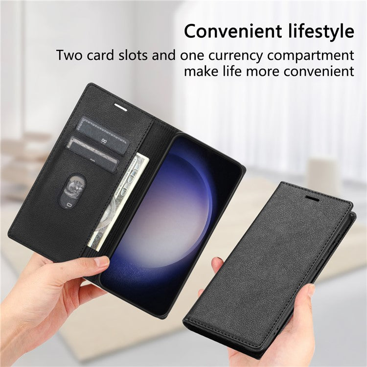 BKS-001 For Motorola Edge 40 Neo 5G Case Wallet Stand PU Leather Phone Cover - Black