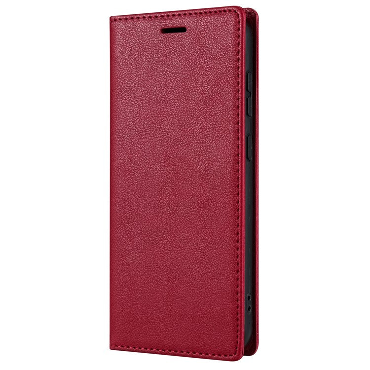 BKS-001 For Motorola Edge 40 Neo 5G Case Wallet Stand PU Leather Phone Cover - Red