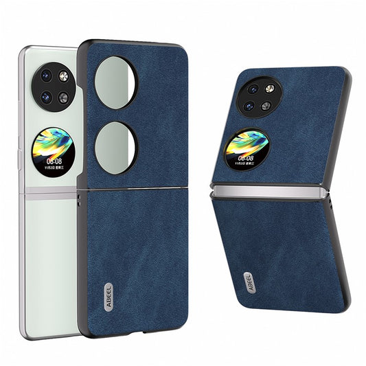 ABEEL For Huawei Pocket 2 Protective Case Leather Back Cover  - Blue