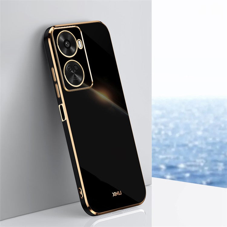 XINLI For Huawei nova 11 SE / nova 12 SE 4G Phone Case Soft TPU Protection Shockproof Cover - Black