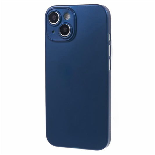 For iPhone 14 Hard PC Ultra-Thin Case Camera Protection Phone Cover - Dark Blue