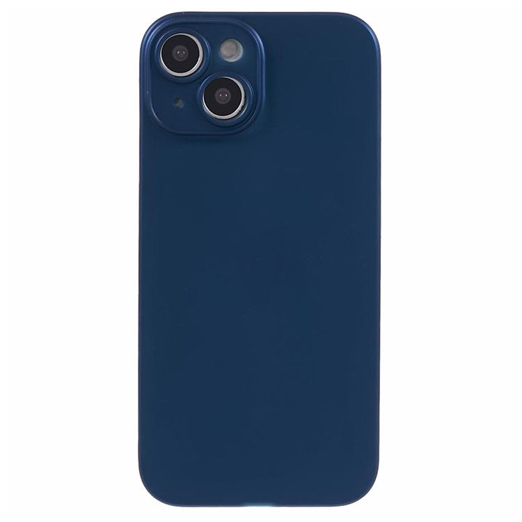 For iPhone 14 Hard PC Ultra-Thin Case Camera Protection Phone Cover - Dark Blue