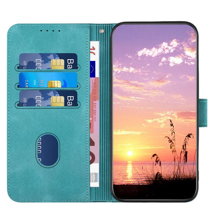 YX0060 For Xiaomi Redmi Note 13 Pro+ 5G Leather Wallet Case Elephant Head Pattern - Baby Blue