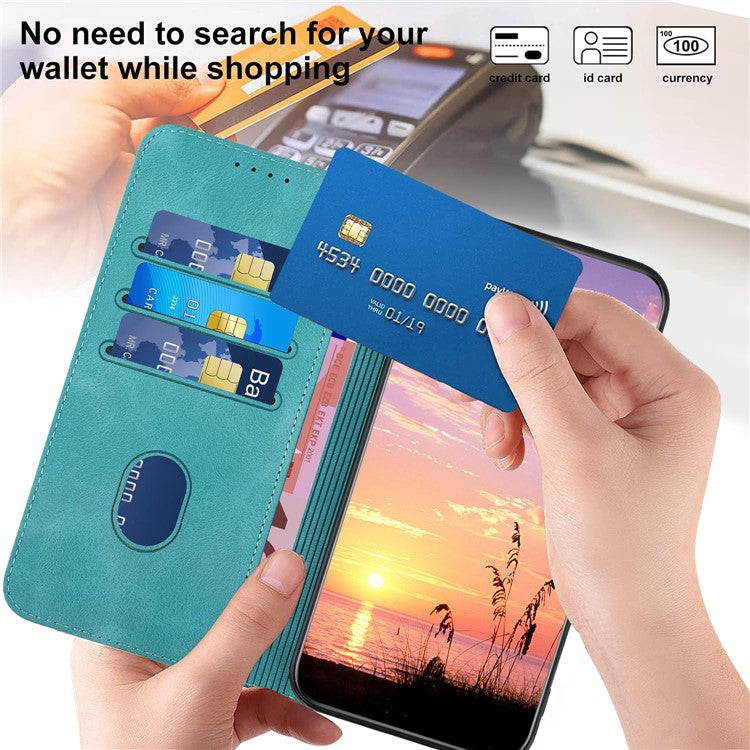 YX0060 For Xiaomi Redmi Note 13 Pro+ 5G Leather Wallet Case Elephant Head Pattern - Baby Blue