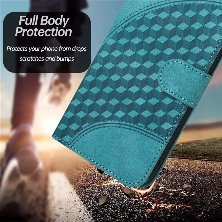 YX0060 For Xiaomi Redmi Note 13 Pro+ 5G Leather Wallet Case Elephant Head Pattern - Baby Blue