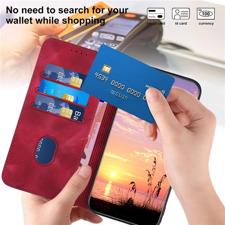 YX0060 For Xiaomi Redmi Note 13 Pro 5G / Poco X6 5G Case Elephant Head Pattern Leather Cover - Rose