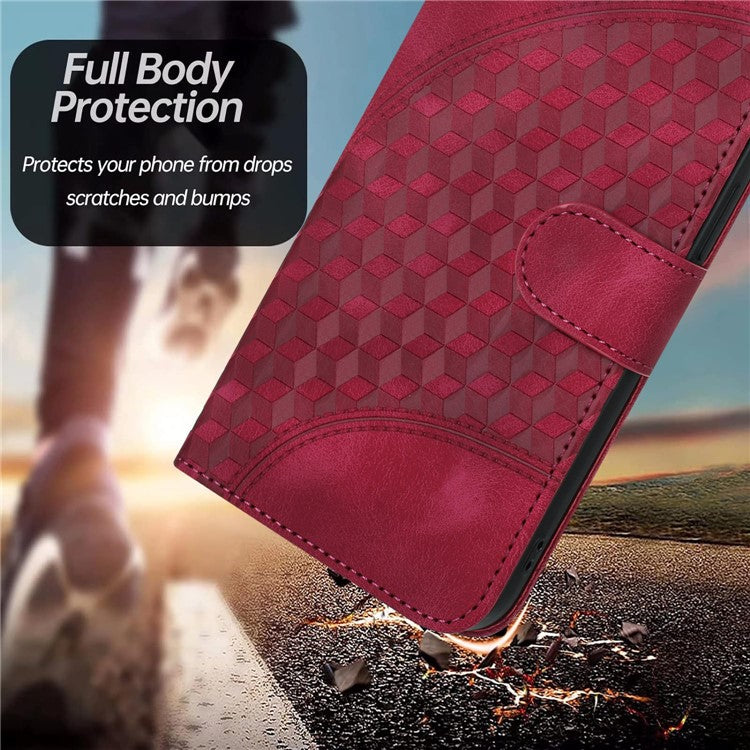 YX0060 For Xiaomi Redmi Note 13 Pro 5G / Poco X6 5G Case Elephant Head Pattern Leather Cover - Rose