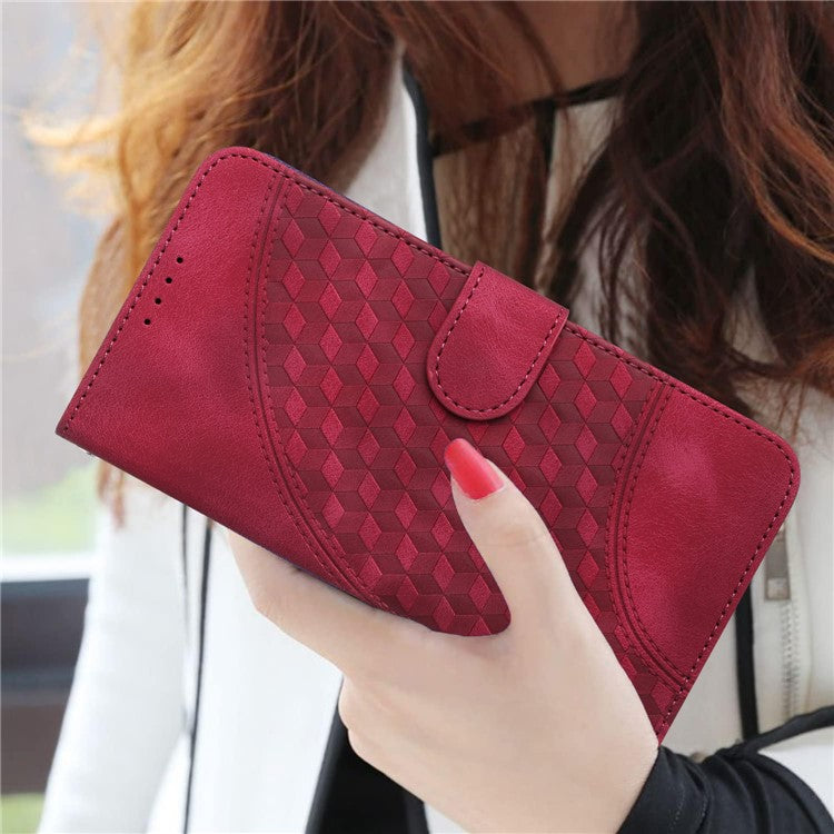 YX0060 For Xiaomi Redmi Note 13 Pro 5G / Poco X6 5G Case Elephant Head Pattern Leather Cover - Rose