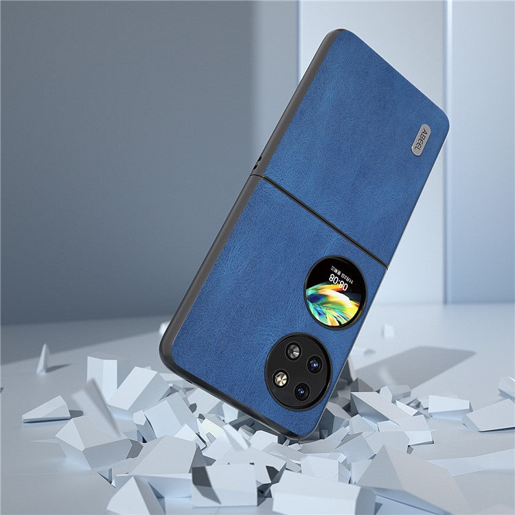 ABEEL For Huawei Pocket 2 Folding Phone Case Retro Leather+PC Cover - Blue