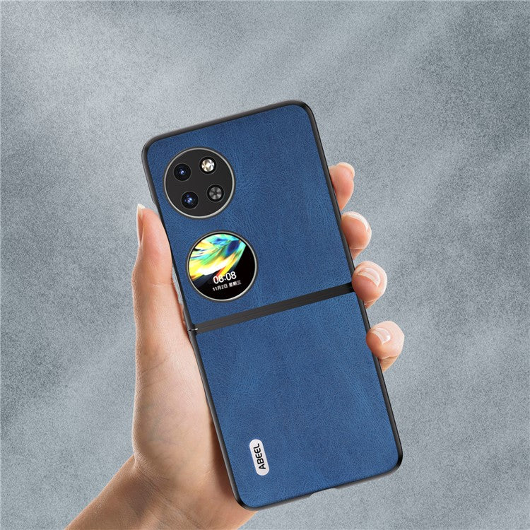 ABEEL For Huawei Pocket 2 Folding Phone Case Retro Leather+PC Cover - Blue