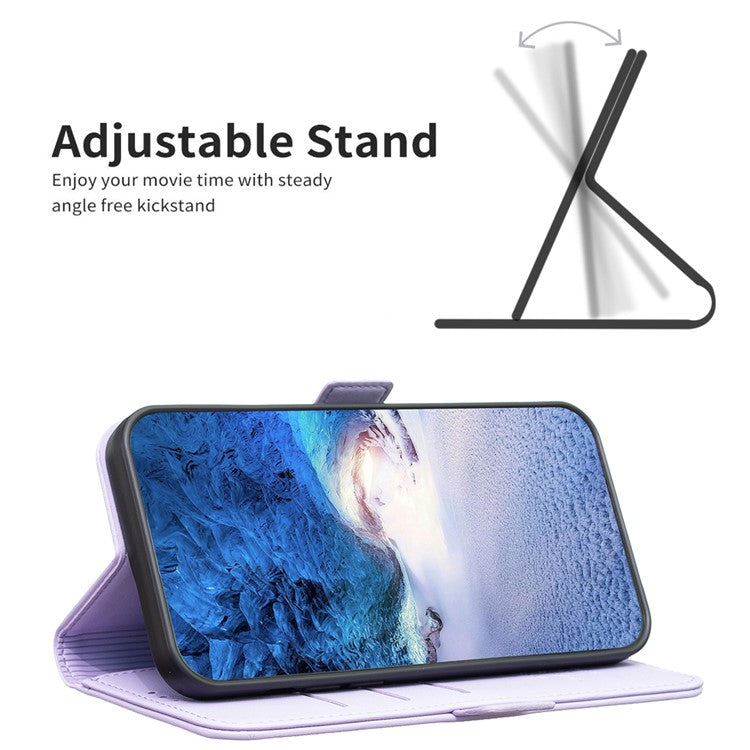 BINFEN COLOR BF31 For Motorola Edge 40 5G Case with Wallet Stand PU Leather Flip Phone Cover - Purple