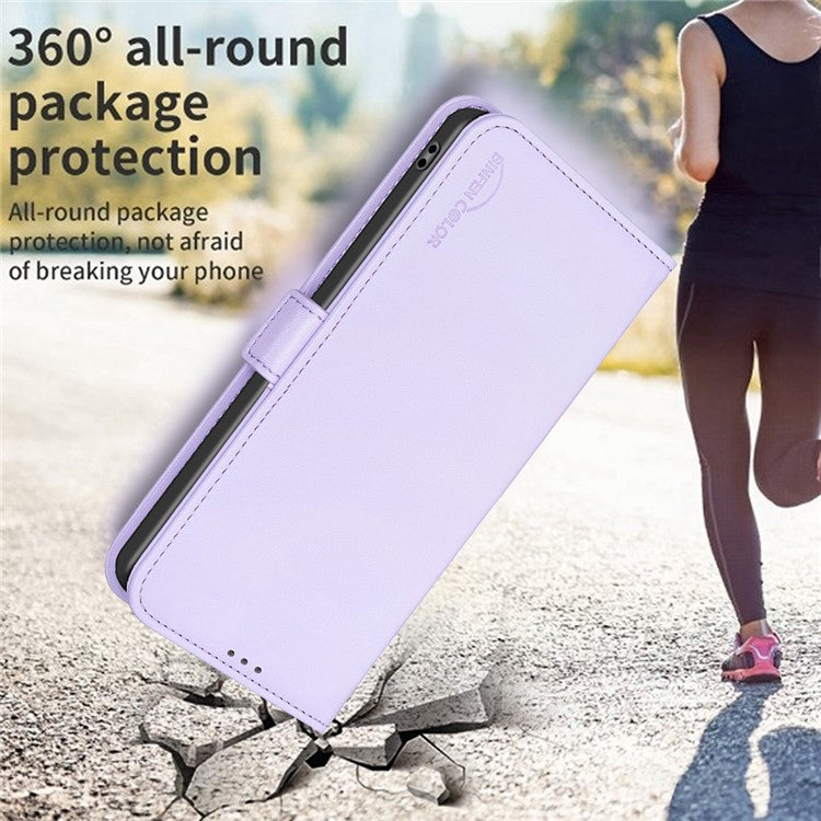 BINFEN COLOR BF31 For Motorola Edge 40 5G Case with Wallet Stand PU Leather Flip Phone Cover - Purple
