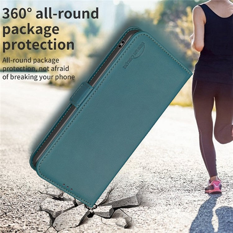 BINFEN COLOR BF31 For Motorola Edge 40 5G Case with Wallet Stand PU Leather Flip Phone Cover - Green