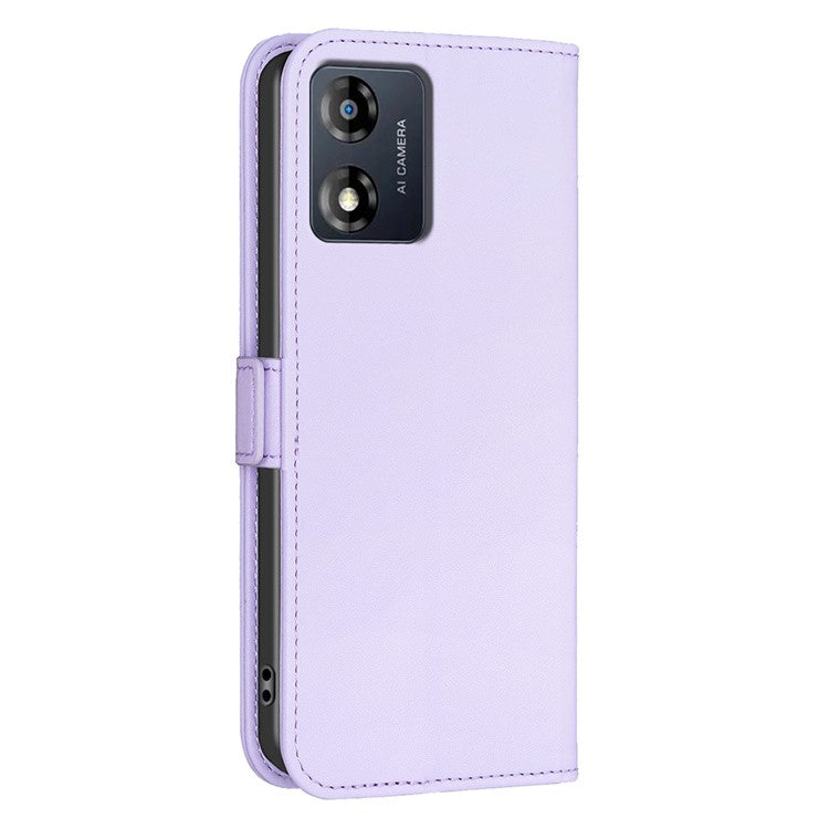 BINFEN COLOR BF31 For Motorola Moto G13 4G / G23 4G / G53 5G Case with Wallet Stand PU Leather Flip Phone Cover - Purple