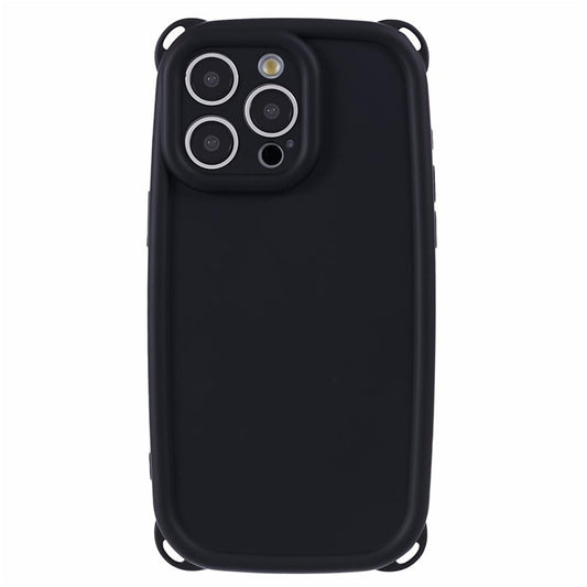 JTW Series for iPhone 14 Pro Phone Case with Bear Ear Corners Soft TPU Cover - Black