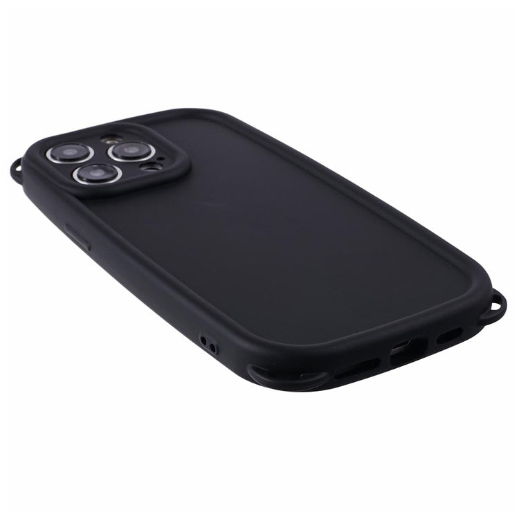 JTW Series for iPhone 14 Pro Phone Case with Bear Ear Corners Soft TPU Cover - Black