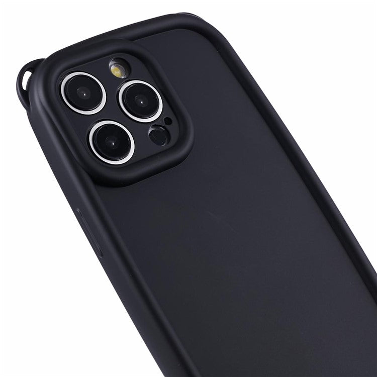 JTW Series for iPhone 14 Pro Phone Case with Bear Ear Corners Soft TPU Cover - Black