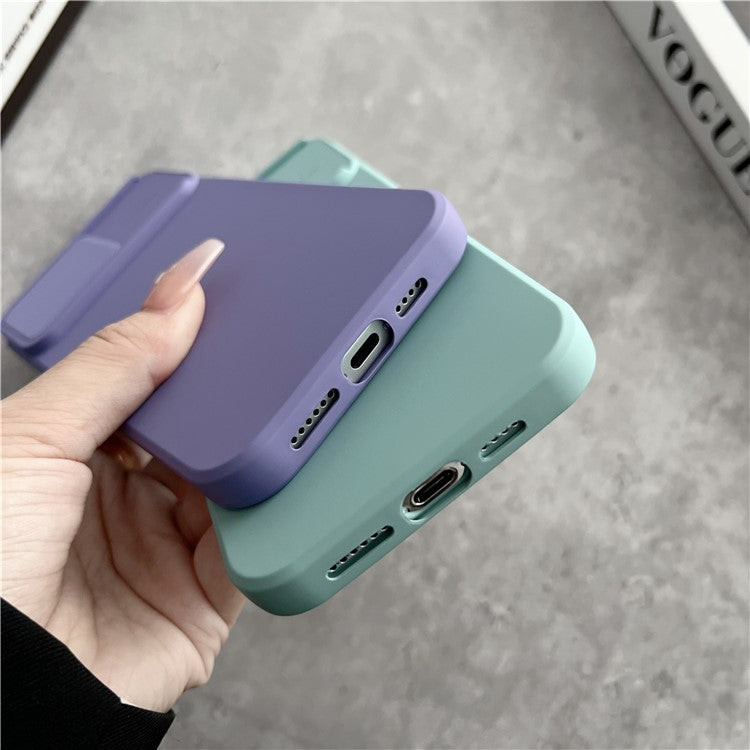 TMT Series for iPhone 14 Pro Max Cell Phone Case Slide Lens Protection TPU Slim-Fit Back Cover - Sapphire