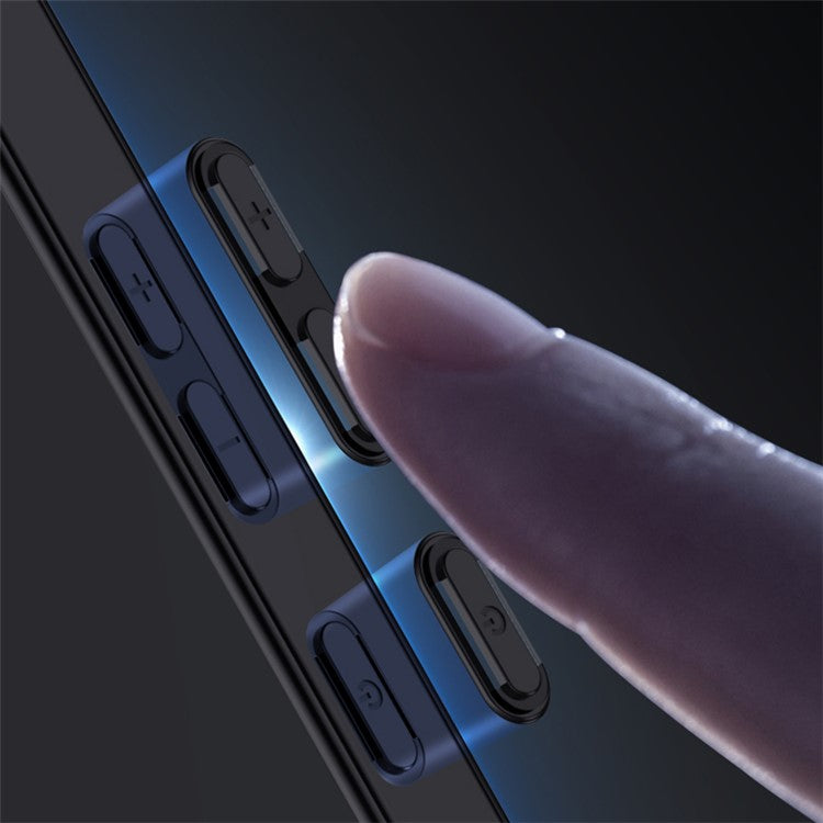 For Huawei nova 11 SE / nova 12 SE 4G Cell Phone Case Wood Grain PC+TPU+PU Back Cover - Blue