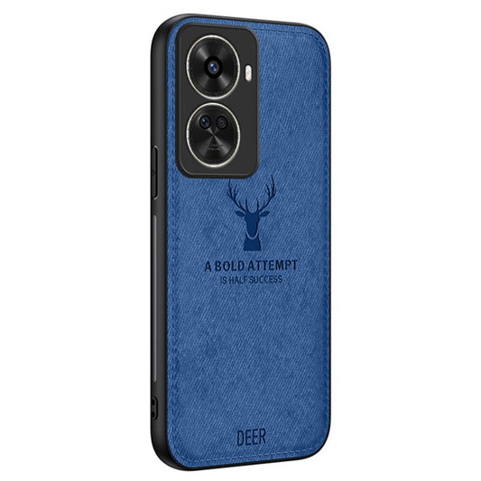 For Huawei nova 11 SE / nova 12 SE 4G Phone Case Refined Deer Pattern Soft Texture Cover - Blue
